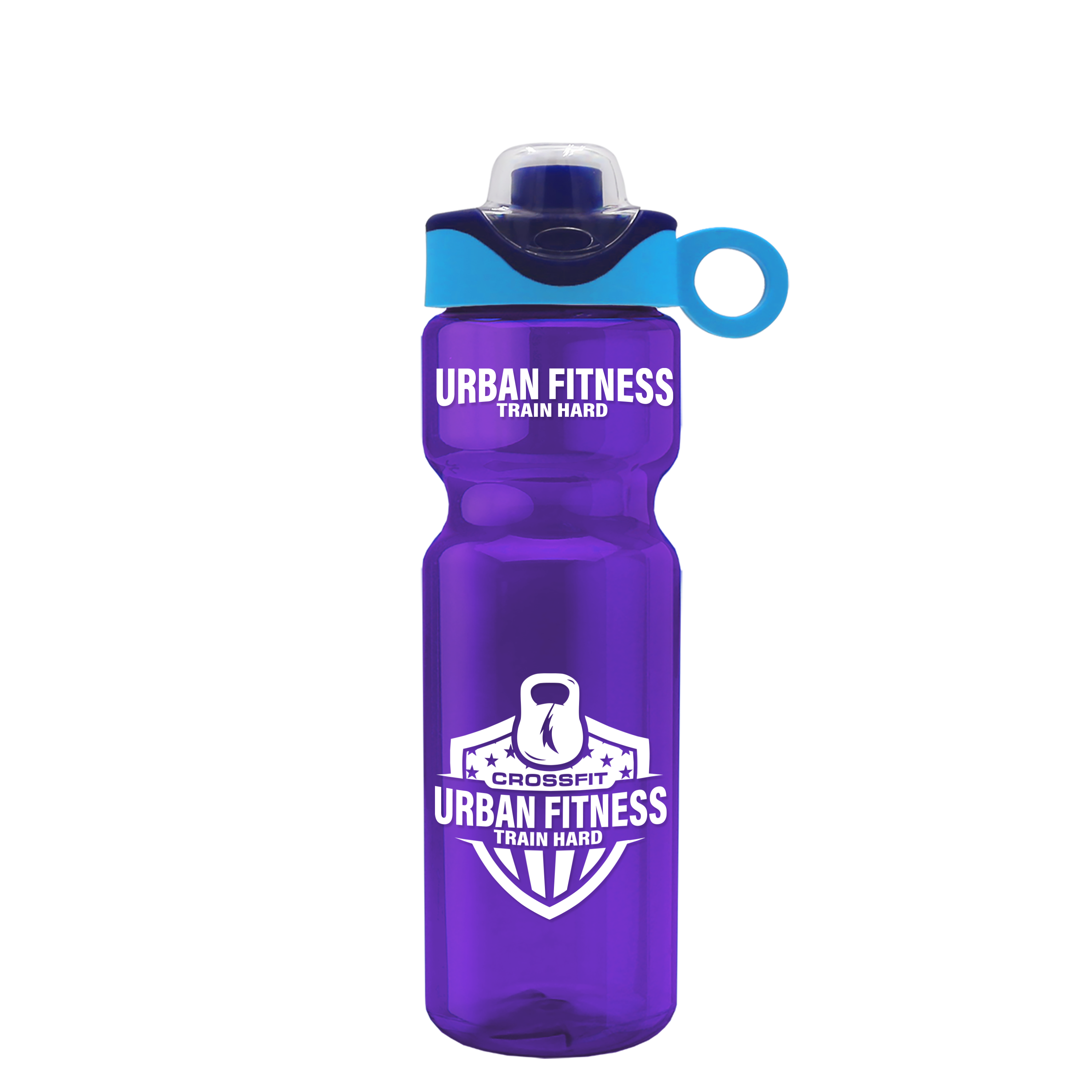 Champ Bottle with Two-Tone Drink-Thru Lid with Silicone Loop - 28 oz.